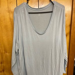 2X a.n.a Long Sleeves Light Blue Top